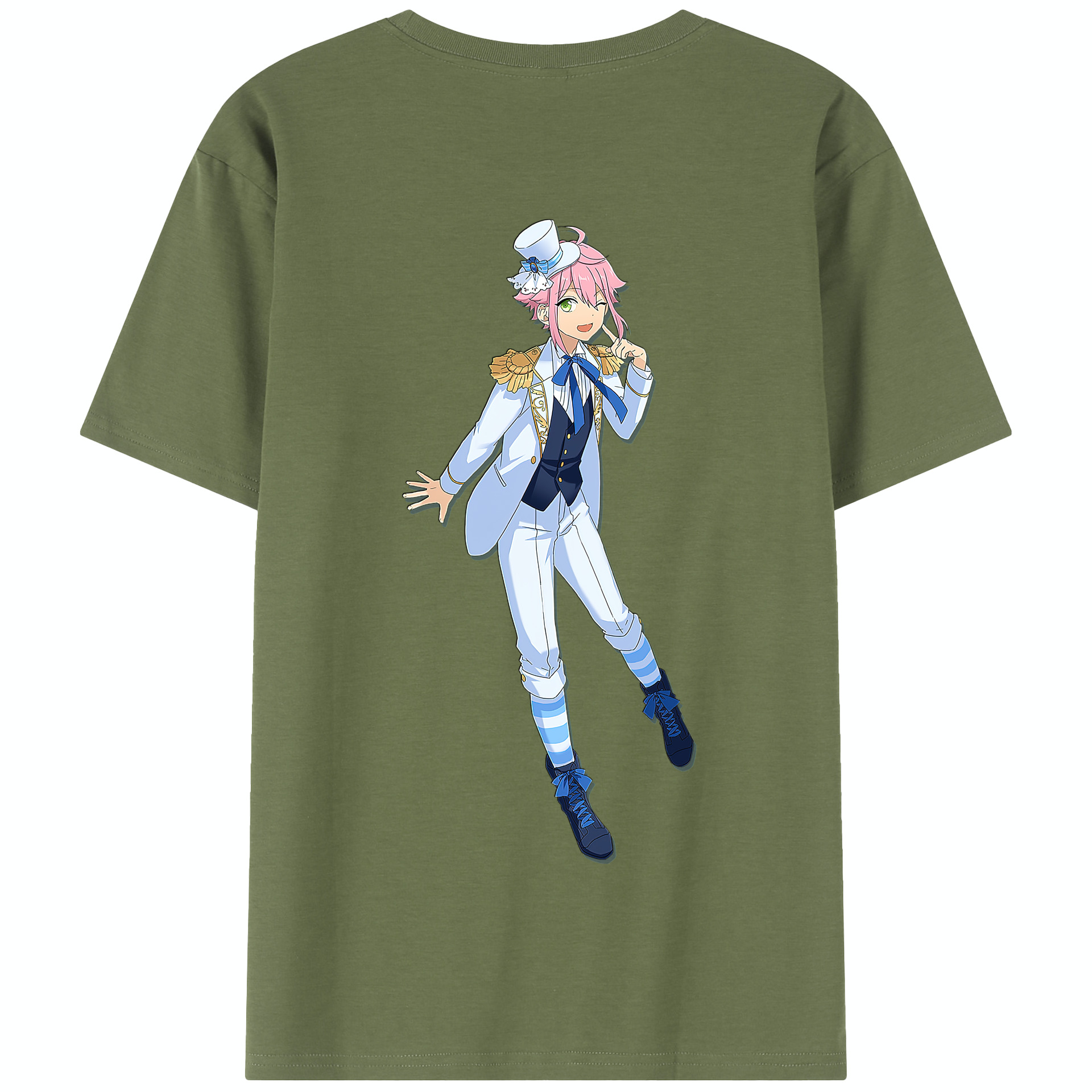 （画像用） あんさんぶるスターズ! Ensemble Stars 綿100％半袖Tシャツ（背面プリント）